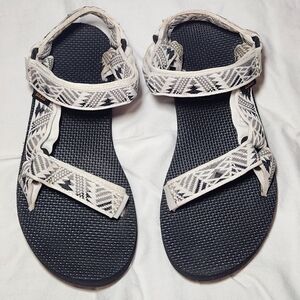 Teva Original Universal Sandal Black & White‎ Size 7